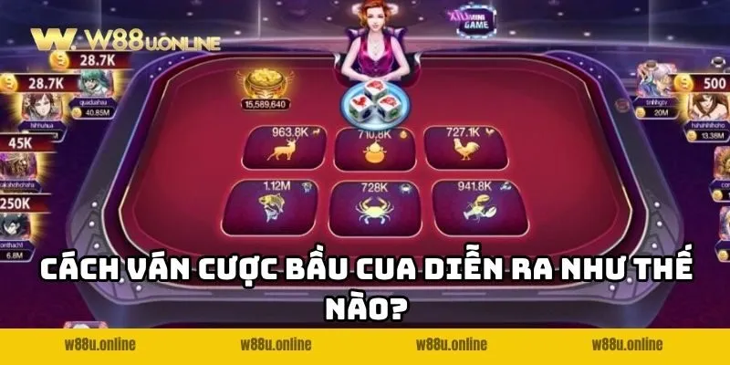 cach van cuoc bau cua w88 dien ra nhu the nao Cách ván cược Bầu Cua diễn ra như thế nào?