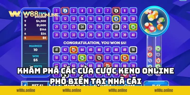 kham pha cac cua cuoc keno online w88 pho bien tai nha cai Tổng hợp các cửa cược Keno Online W88 phổ biến tại nhà cái